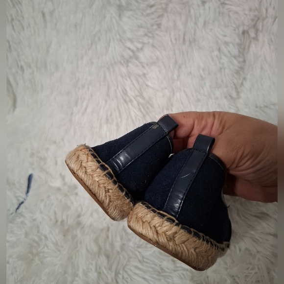 Talbots Izzy Espadrilles Blue Leather Colorblock Flats Womens 9.5 M - Picture 7 of 11